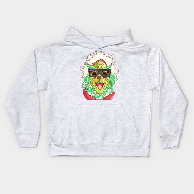 The Grinch - Joyful and Triumphant Kids Hoodie by MorenoArtwork